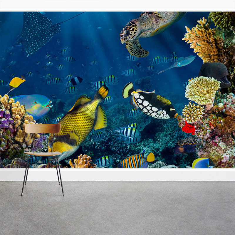 Wallums Wall Decor Under the Sea 8' x 96" Wall Mural Wayfair